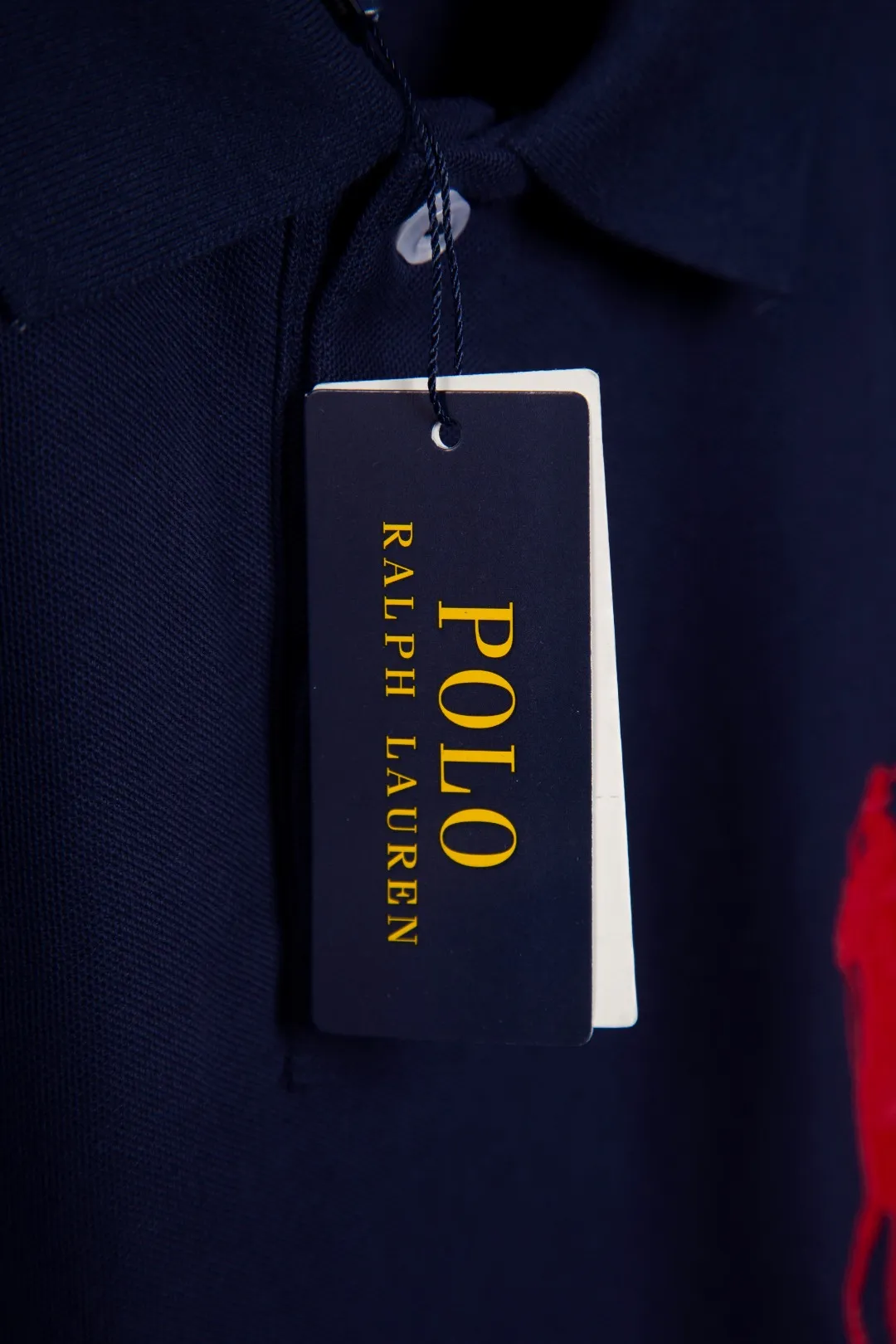 25101# Navy red label actual picture P200